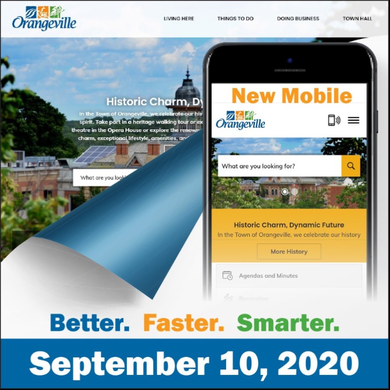 Orangeville's new website and app